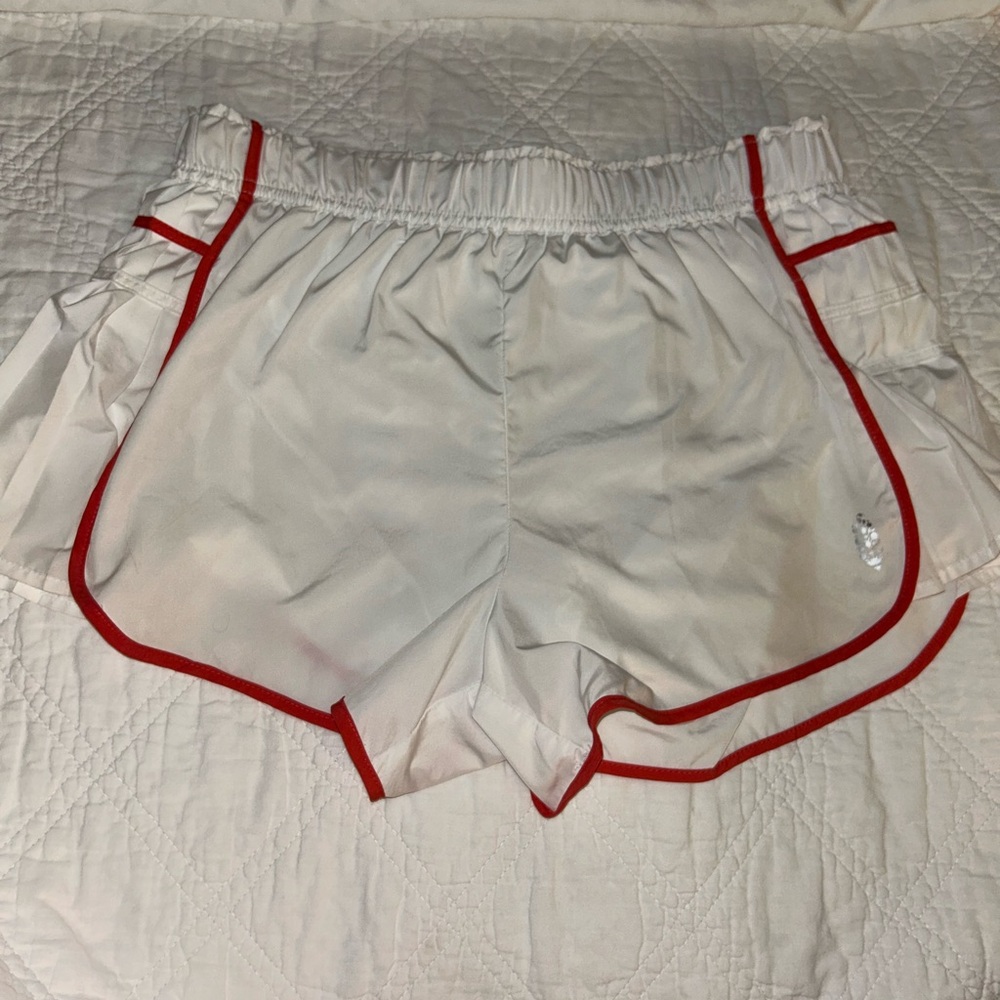 Women's Athletic Shorts with Red Trim